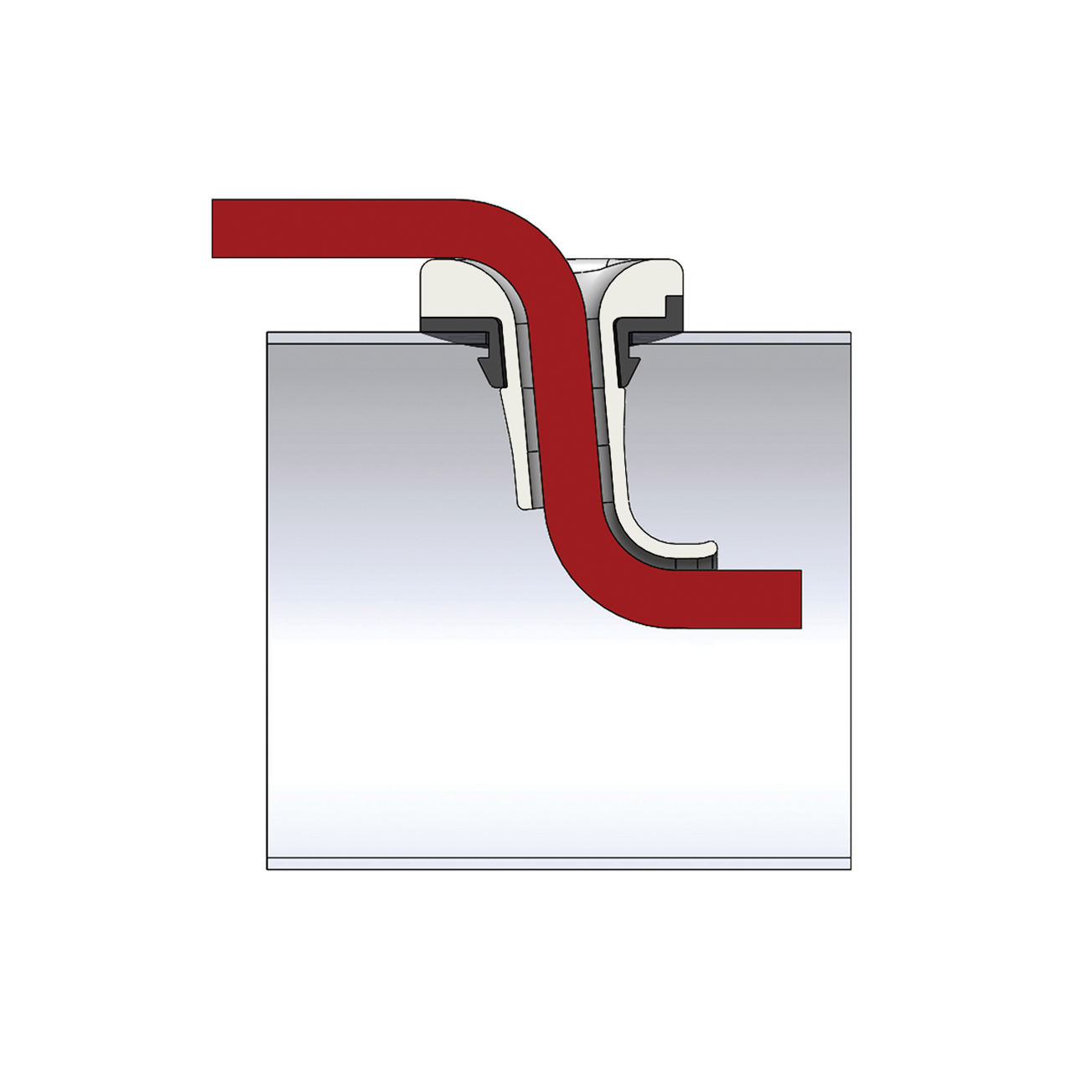 MIDDY S-Slide Free-Flow boční vývod pro amortizér 1ks
